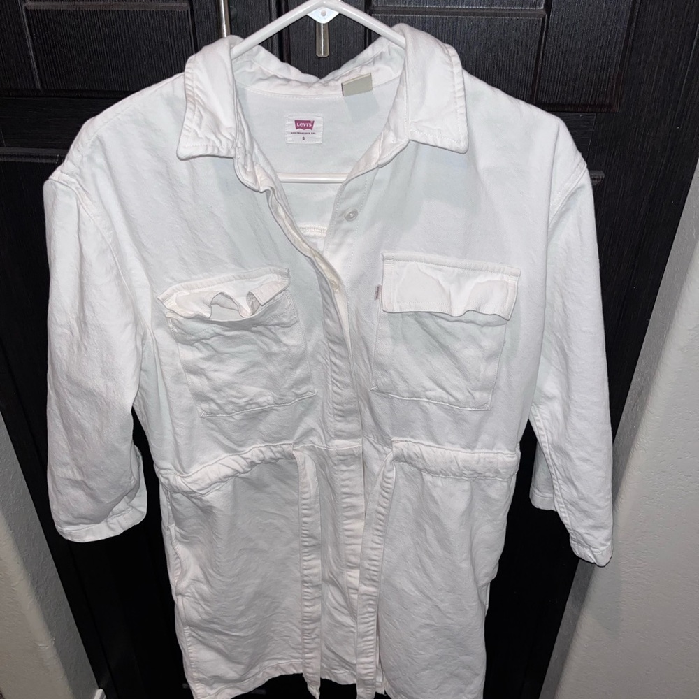 Women’s tie denim dress